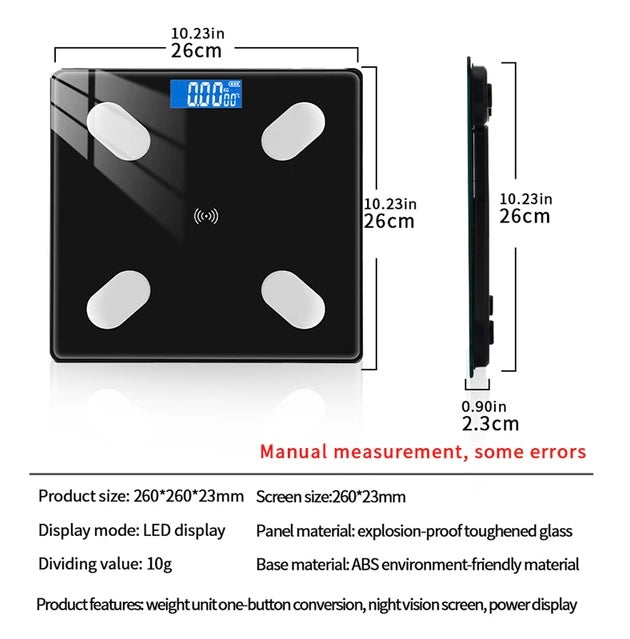 Phone App Weight Scale Bluetooth Body Fat - Medaid International