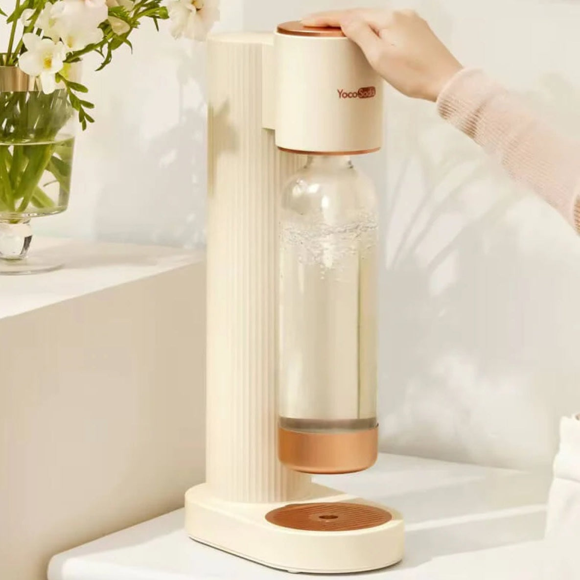 Yoco Soda Tabletop Soda Maker Machine + CO2 Gas Cylinder - Medaid International