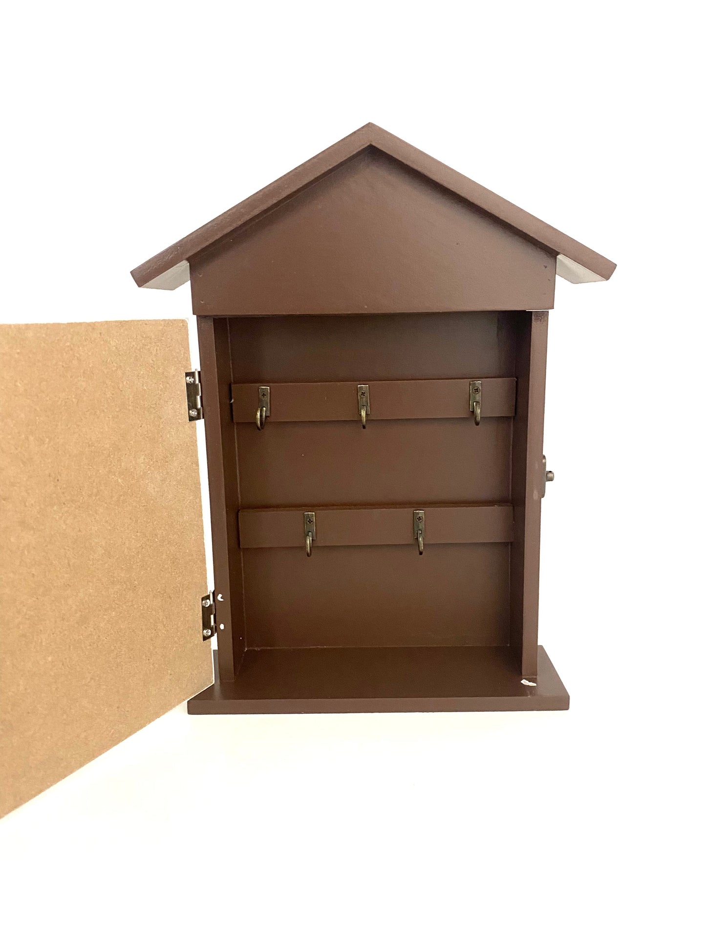 Wood Wall Mounted Key Holder Box