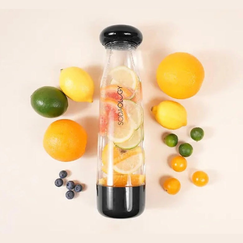 Sodaology Sparkling Water & Soda Maker Bundle With Two Bottles - Medaid International