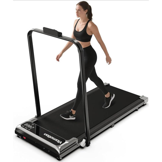 Walking Pad with Handle Bar, Treadmills for Home and Office,2.5HP Under Desk Treadmills with Rermote Control &LED Display,265 lbs