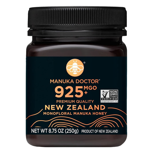 MANUKA DOCTOR - MGO 925+ Manuka Honey Monofloral, 100% Pure New Zealand Honey. Certified. Guaranteed. RAW. Non-GMO (8.75 oz) - Medaid International