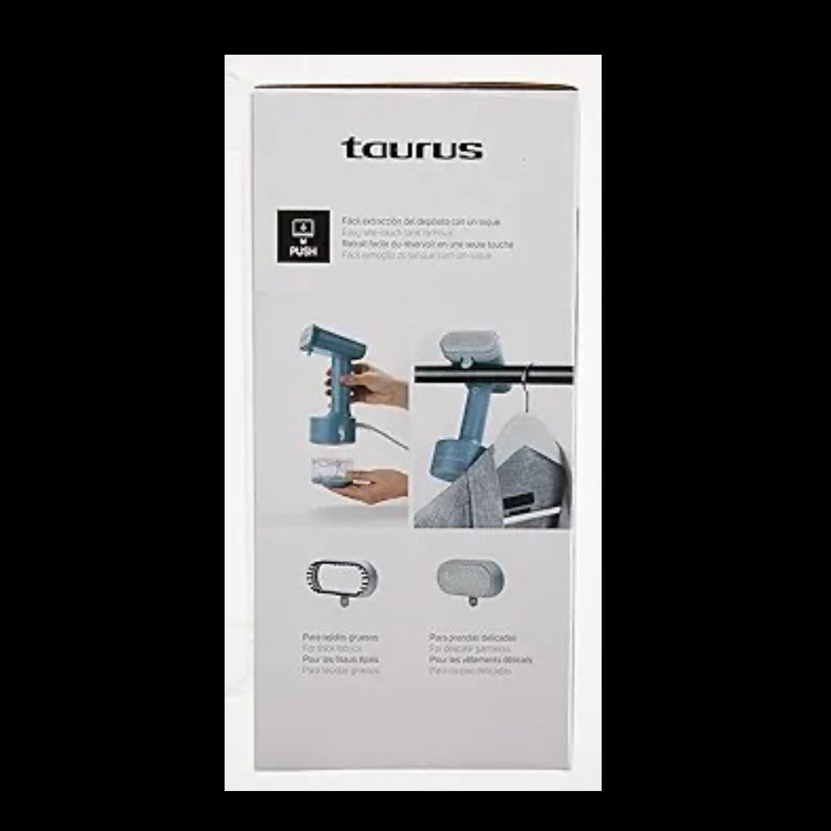 Taurus Sliding Care Compact steam iron, vertical, 1600 W, stainless steel, blue - Medaid International