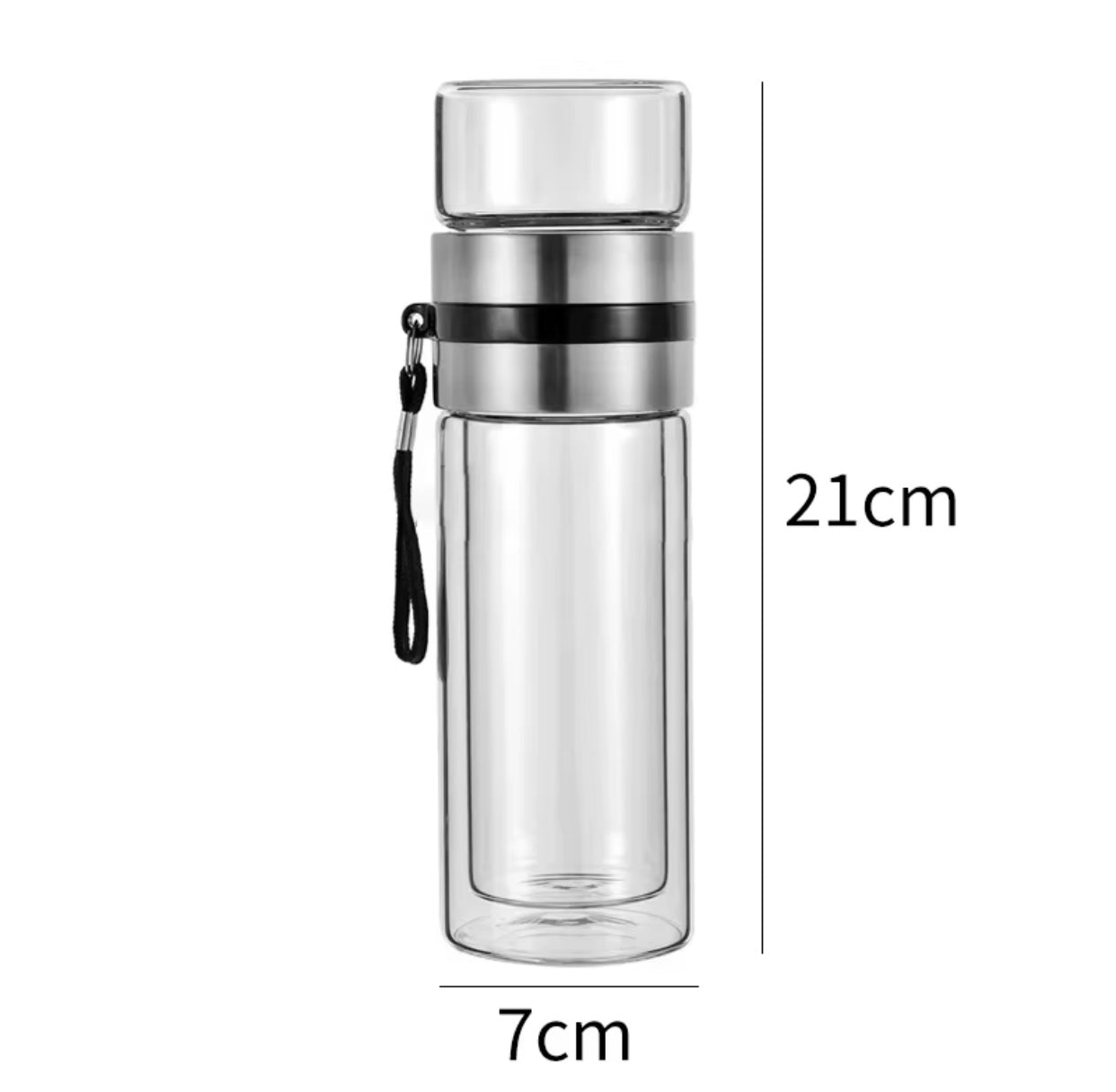 400ml High Borosilicate Glass Tea Separator Cup
