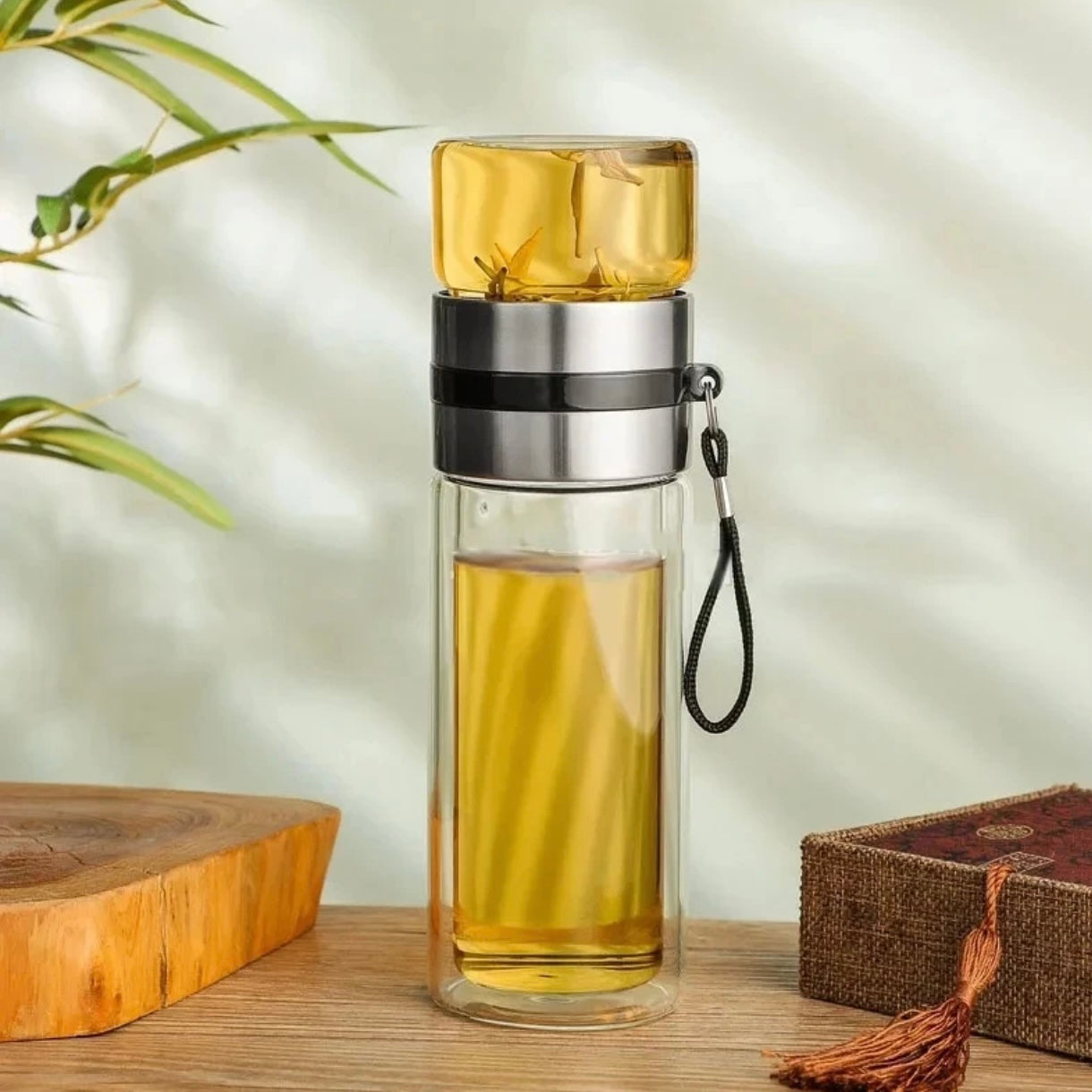400ml High Borosilicate Glass Tea Separator Cup