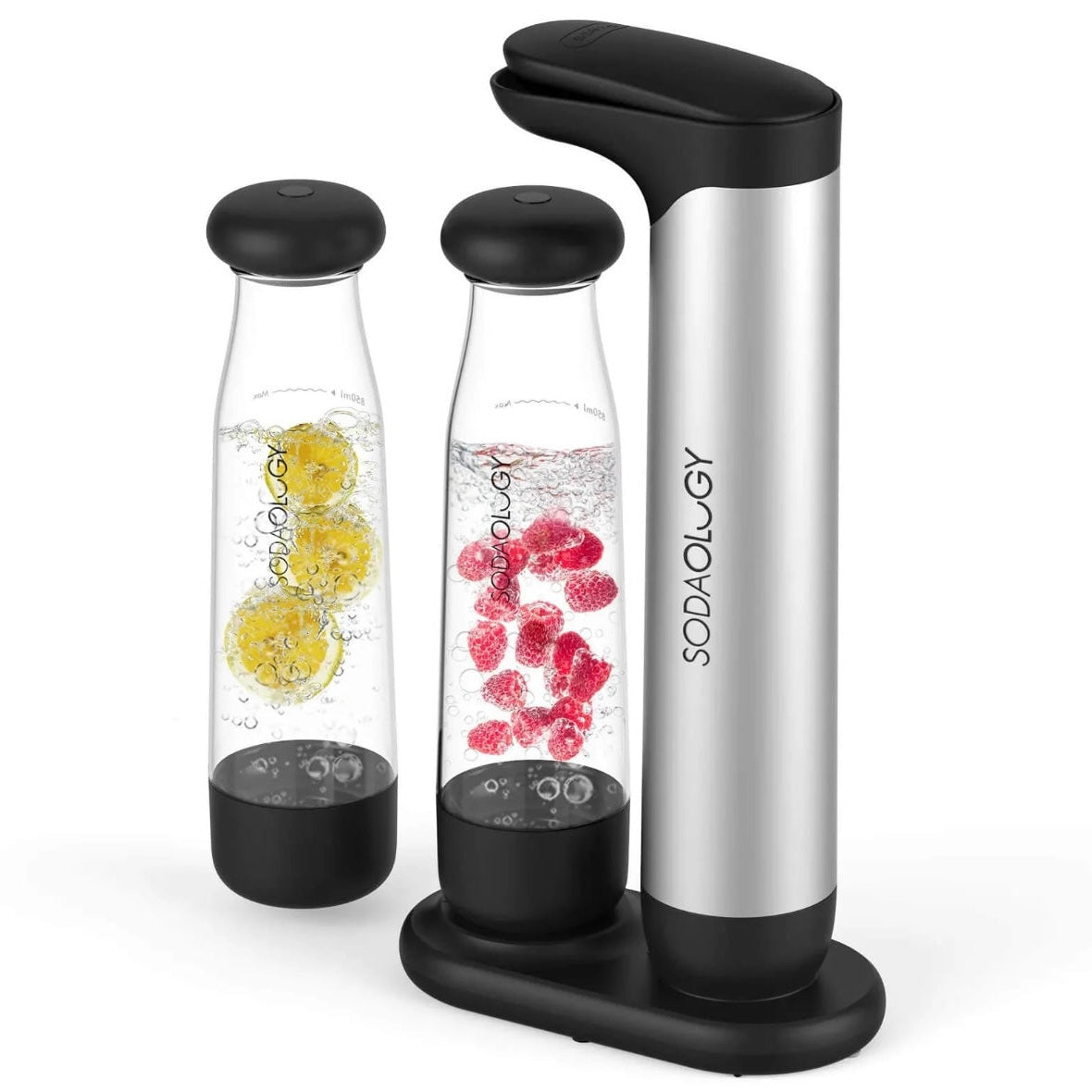 Sodaology Sparkling Water & Soda Maker Bundle With Two Bottles - Medaid International