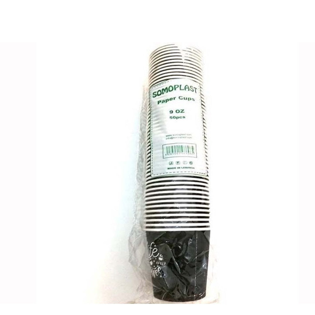 Somoplast Paper Cups 9oz - 50 Pcs - Medaid International