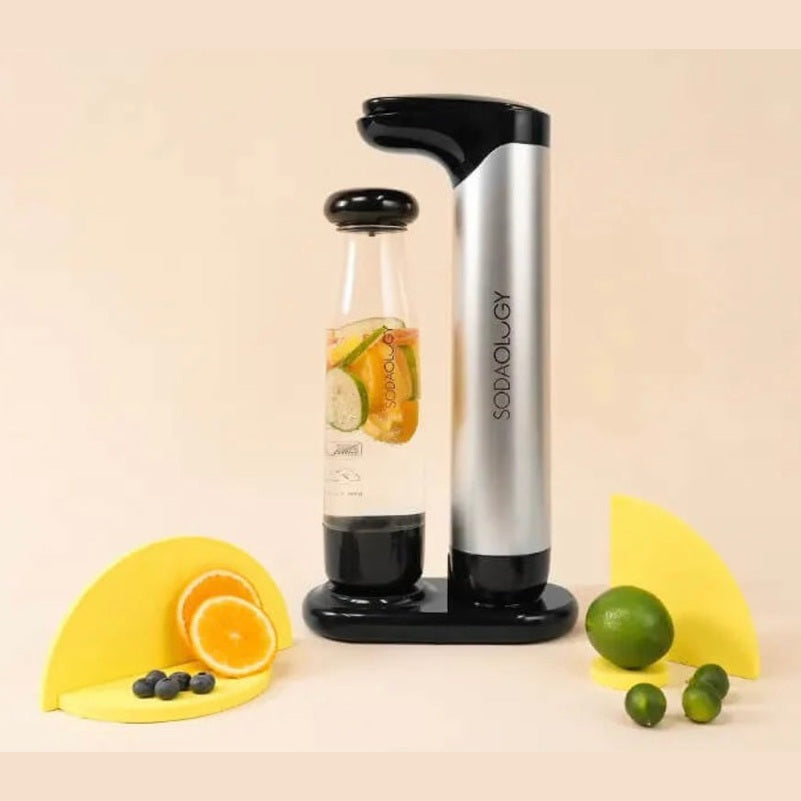 Sodaology Sparkling Water & Soda Maker Bundle With Two Bottles - Medaid International