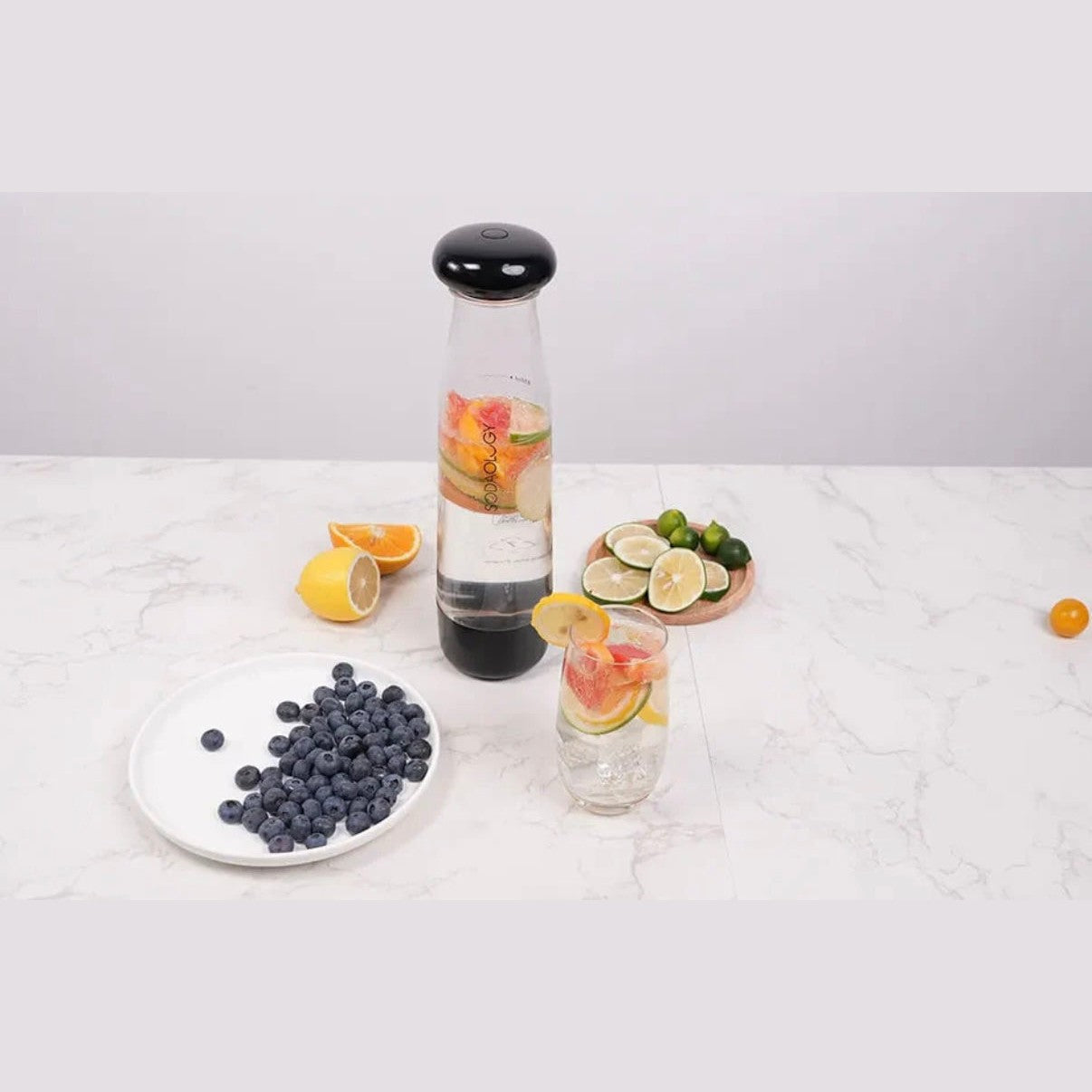 Sodaology Sparkling Water & Soda Maker Bundle With Two Bottles - Medaid International