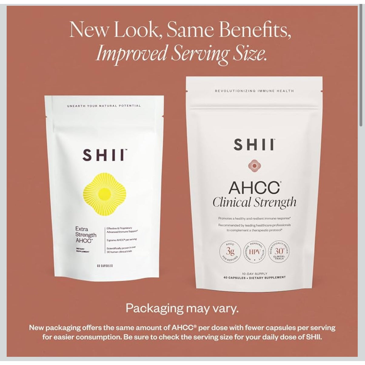 SHII AHCC Clinical Strength,10 Days Supply – Vegan, Gluten-Free Immune Support Supplement with Extra AHCC Boost, Made from Functional Shiitake Mushrooms for Immune Balance Support and Overall Wellness - Medaid International