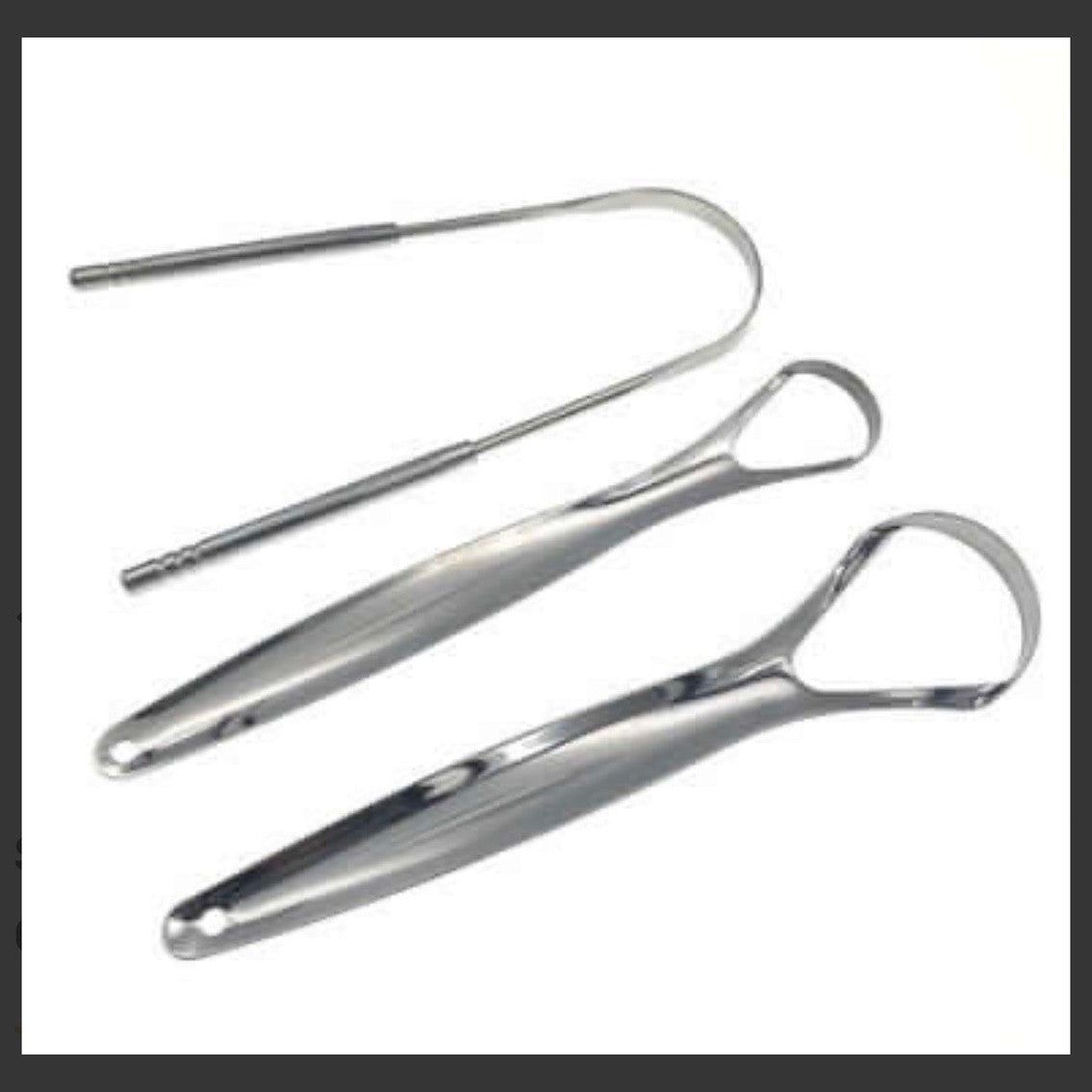 Stainless Steel Tongue Scraper Oral Cleaner Kit