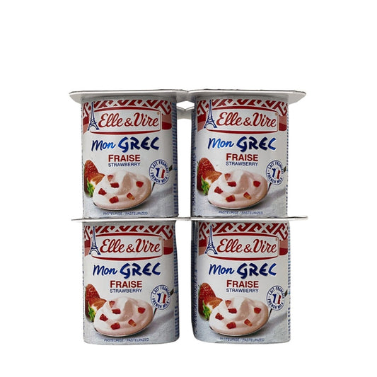 Elle&Vire Mon Grec A La Francaise Strawberry - 4 Pack - Medaid International