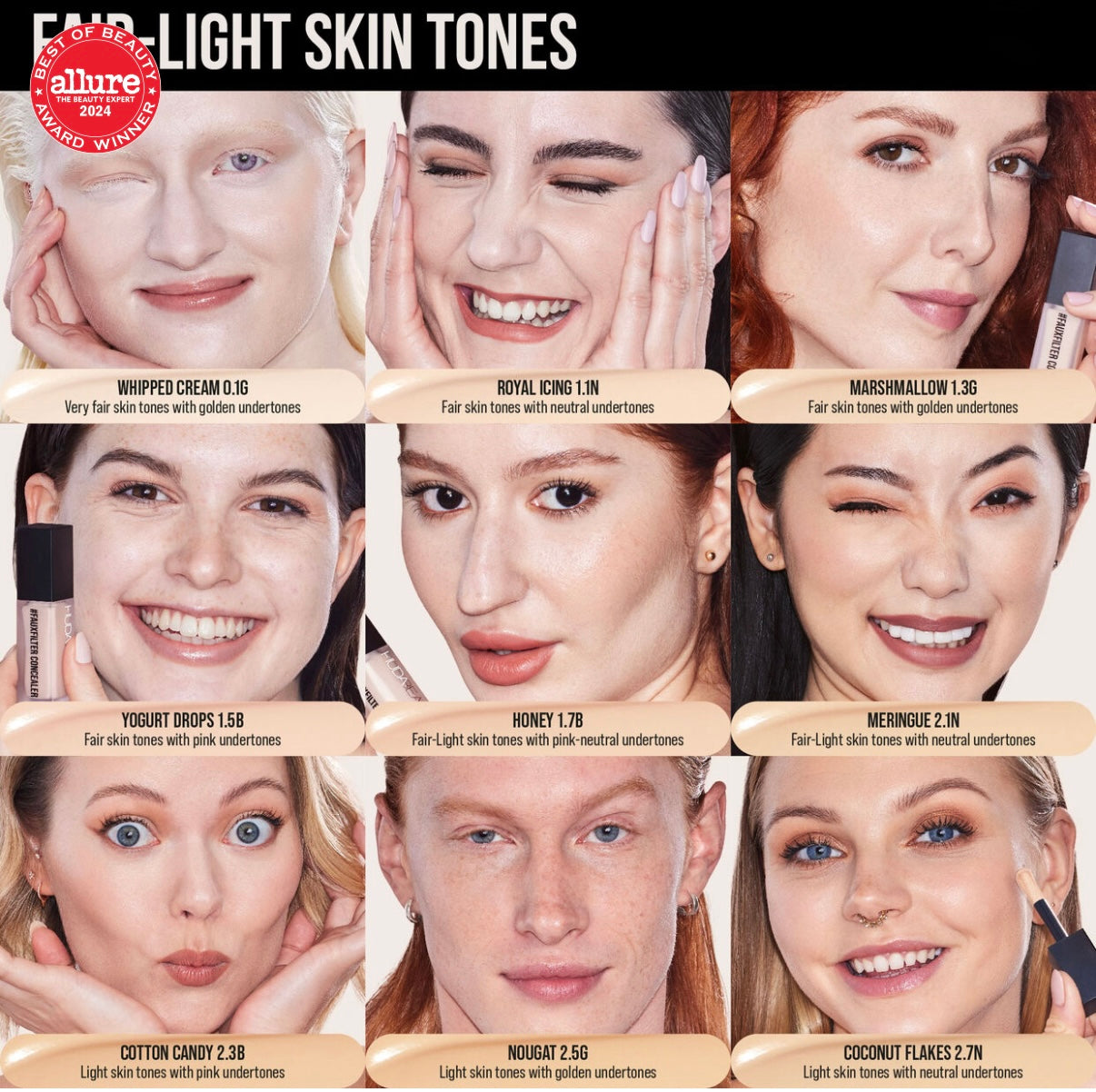 Huda Beauty #FauxFilter Luminous Matte Concealer (Yogurt Drops) - Medaid International