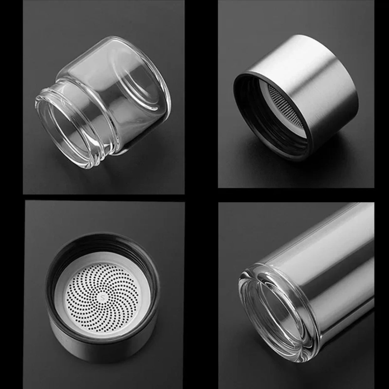 400ml High Borosilicate Glass Tea Separator Cup