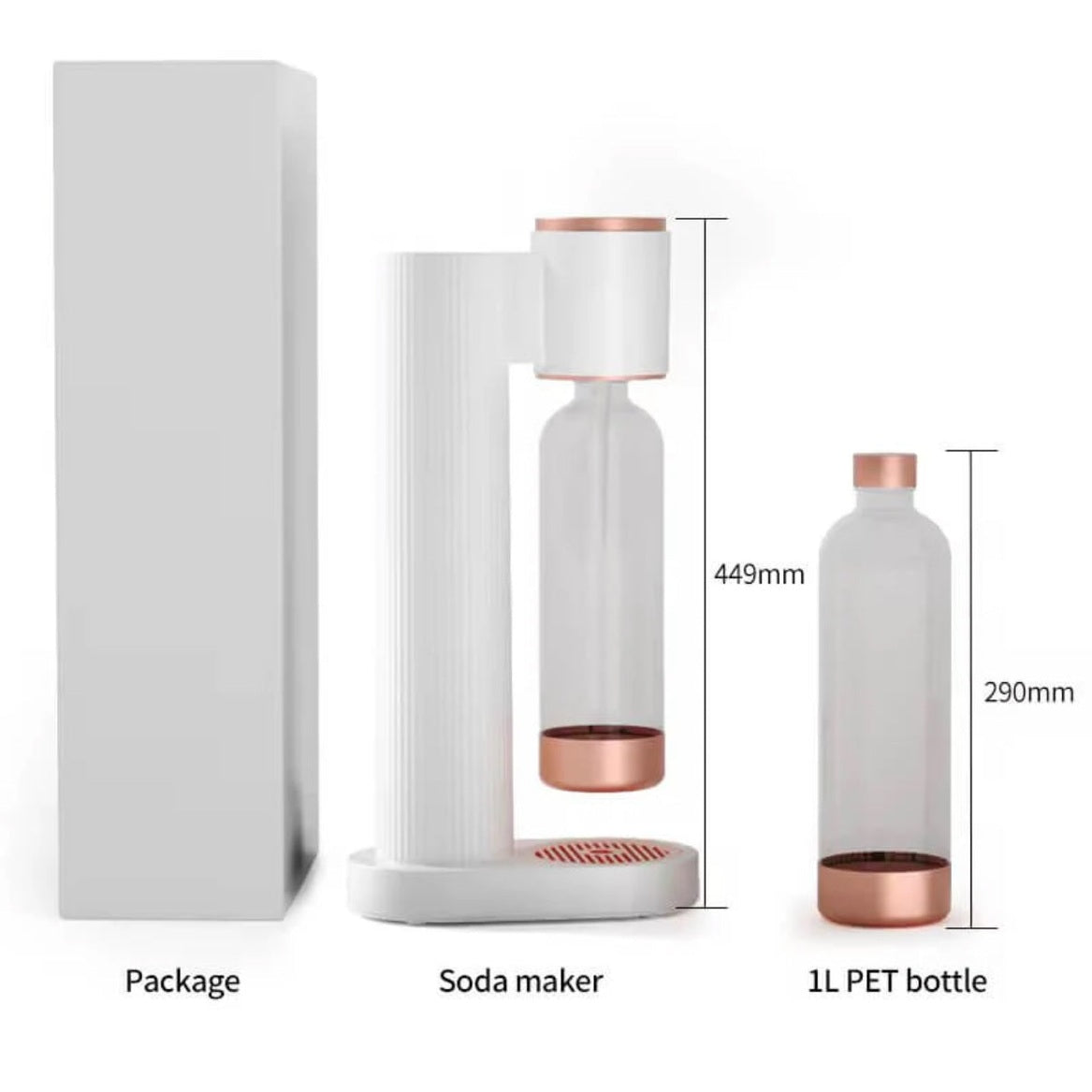 Yoco Soda Tabletop Soda Maker Machine + CO2 Gas Cylinder - Medaid International