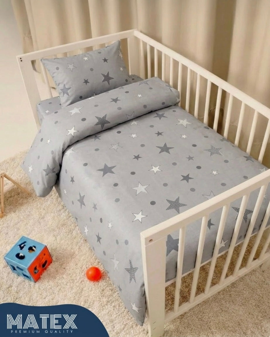 Blue Skies Theme Baby Bed Crib Set 100% Cotton