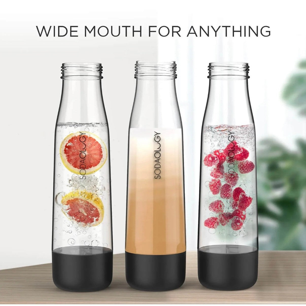Sodaology Sparkling Water & Soda Maker Bundle With Two Bottles - Medaid International