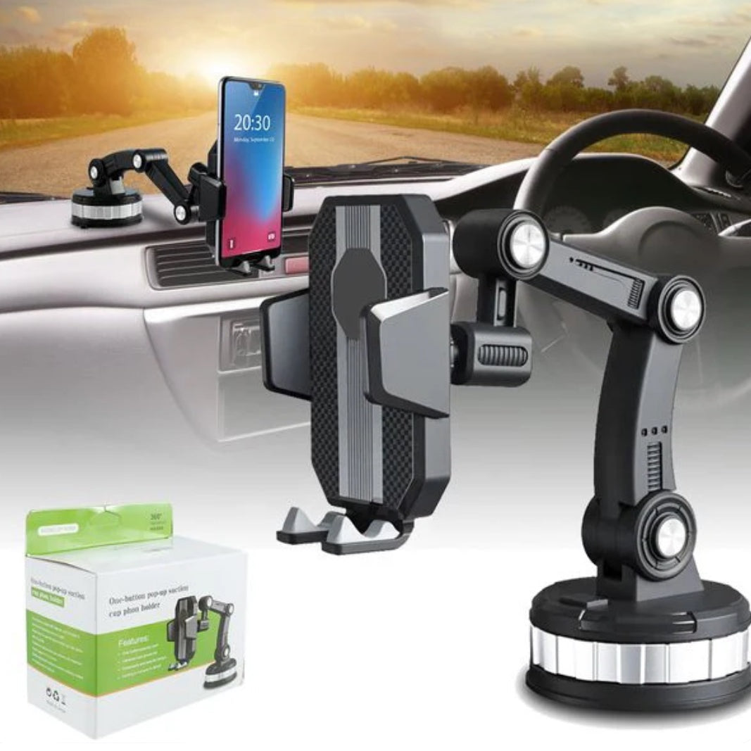 Universal Suction Cup Car Phone Holder Adjustable Gravity