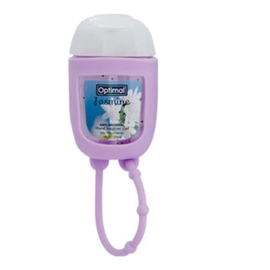 Optimal Antibacterial Hand Gel With Silicone Holder (29 ml) JASMINE
