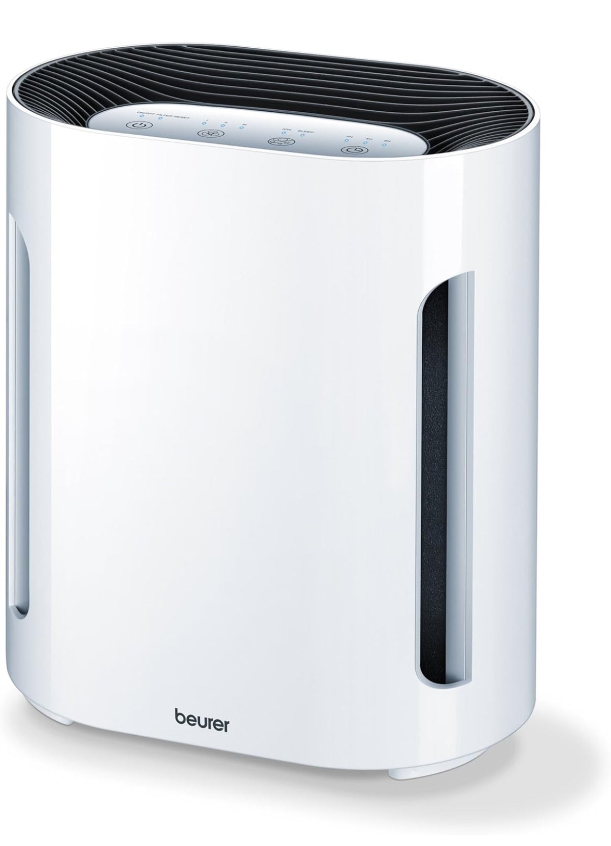 Beurer LR200 Air Purifier, Up to 15 m², Ventilation, 3 Filtrations, Ionic Function, Illuminated Display, Timer, Hepa Filter, 50 W, White - EPA 12 Filter - Medaid International