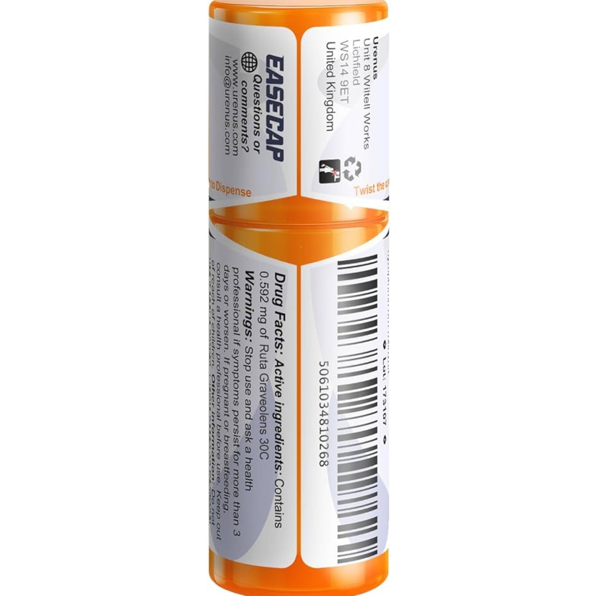 Ruta Graveolens 30C Sugar Free Lactose Free Homeopathic Remedy 110 Pellets, Urenus - Medaid International