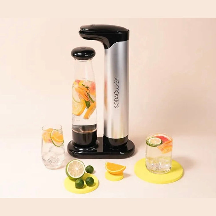 Sodaology Sparkling Water & Soda Maker Bundle With Two Bottles - Medaid International