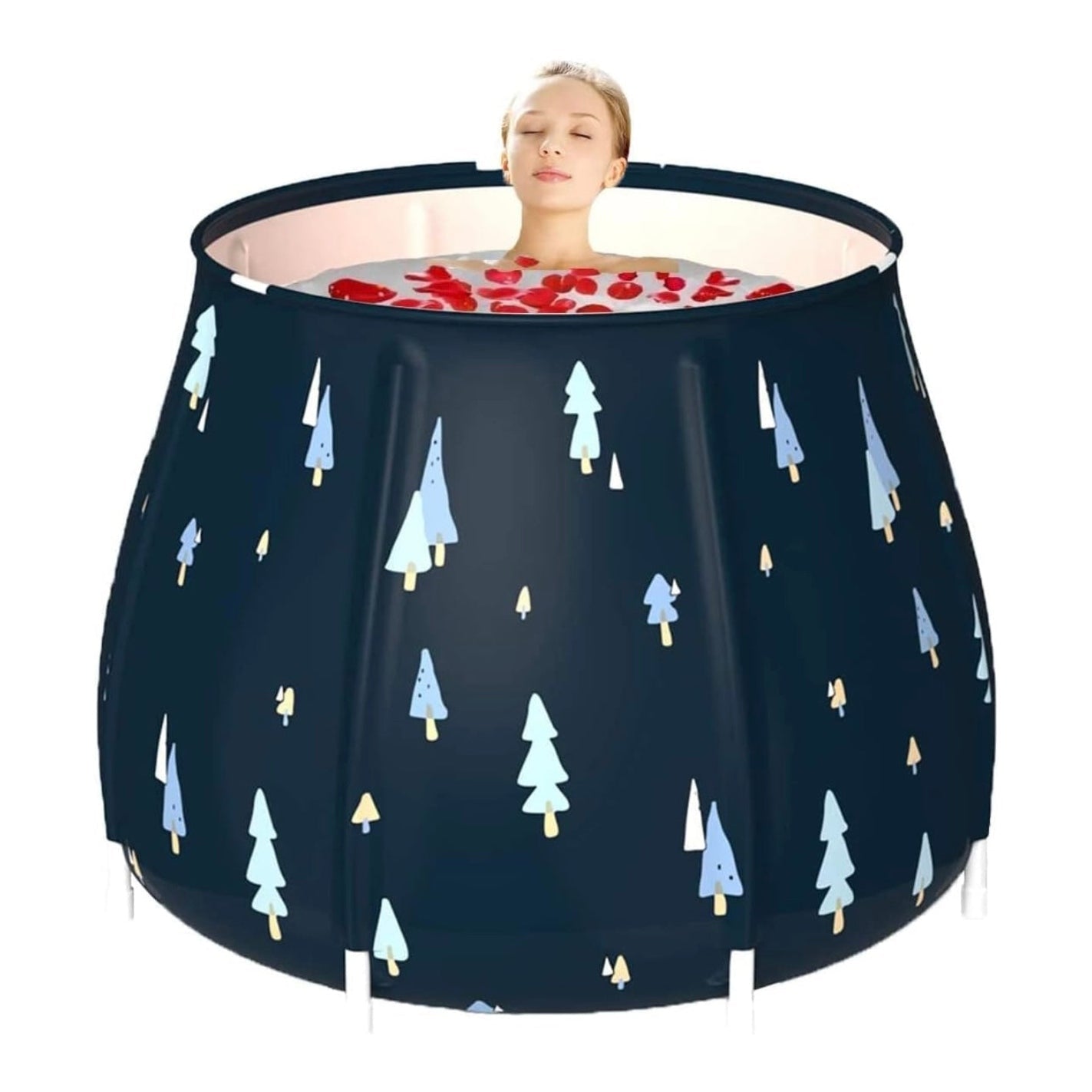 Zertylre Portable Foldable Bathtub for Adults, Soaking Tub for Shower Stall, Separate Family Bathroom SPA Hot Bath Tub, Efficient Maintenance of Temperature, Ideal for Hot bath ice bath - Medaid International