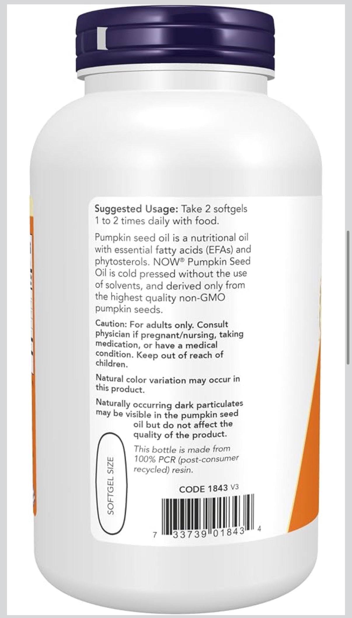 NOW Supplements, Pumpkin Seed Oil 1000 mg with Essential Fatty Acids and Phytosterols, Cold Pressed, 200 Softgels