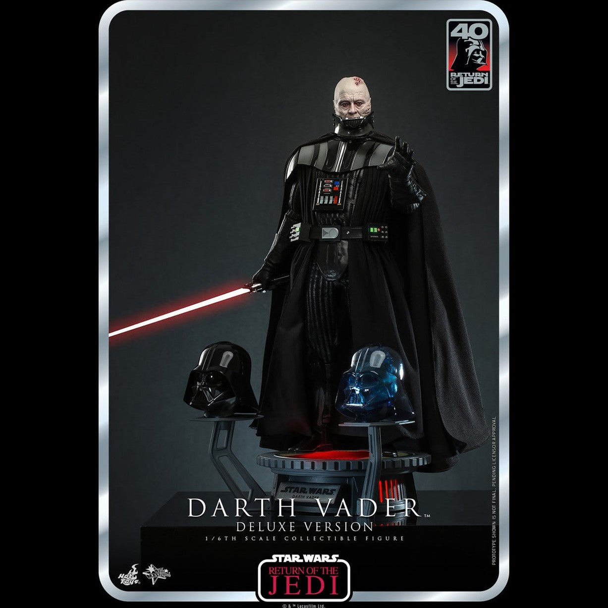 Star Wars Darth Vader ROTJ 40th Anniversary (Deluxe Edition) Action Figure By Hot Toys - Medaid International