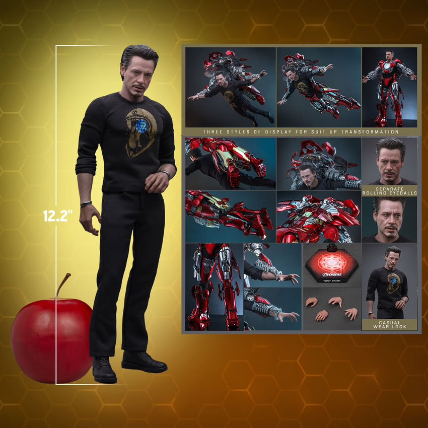 HT Tony Stark Mark V11 Suit up version Sixth Scale Figure - Medaid International