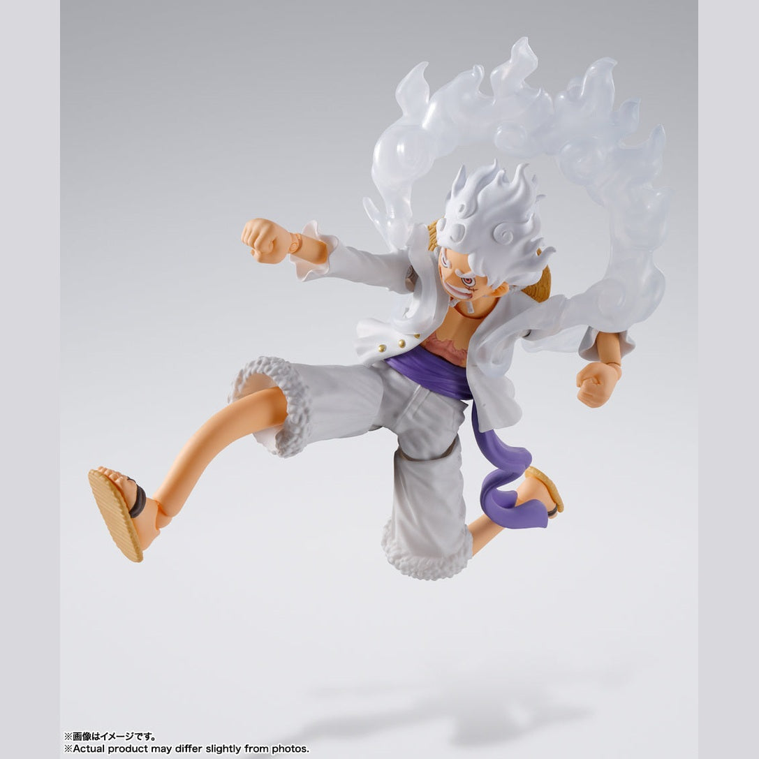One Piece Monkey.D.Luffy Gear5 S.H.Figuarts Action Figure By Bandai Tamashii - Medaid International