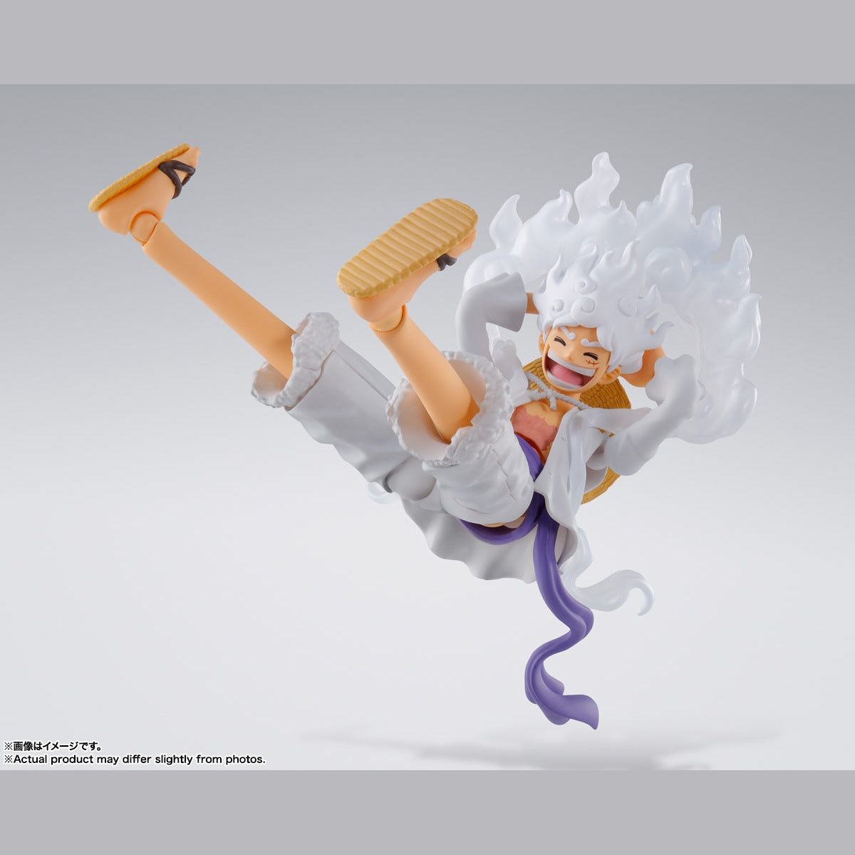 One Piece Monkey.D.Luffy Gear5 S.H.Figuarts Action Figure By Bandai Tamashii - Medaid International