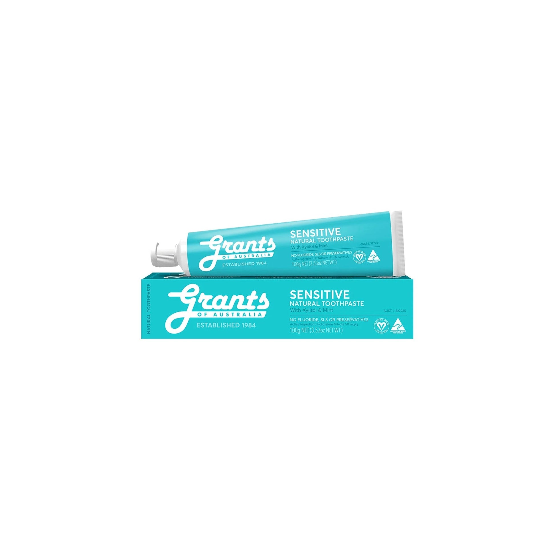 GRANTS TOOTHPASTE SENSITIVE NATURAL - FLUORIDE FREE - Medaid International