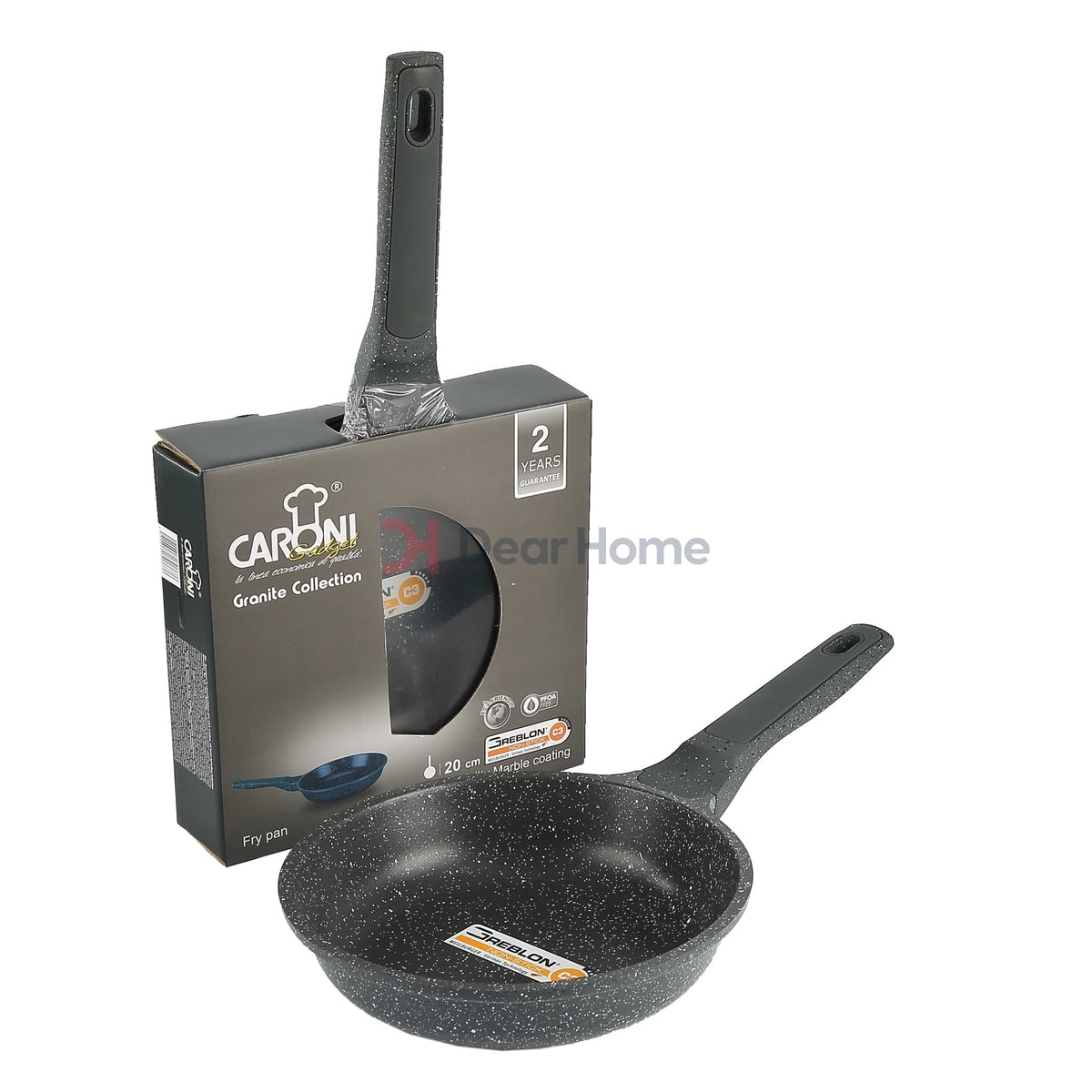 German Greblon Granite 20Cm Fry Pan