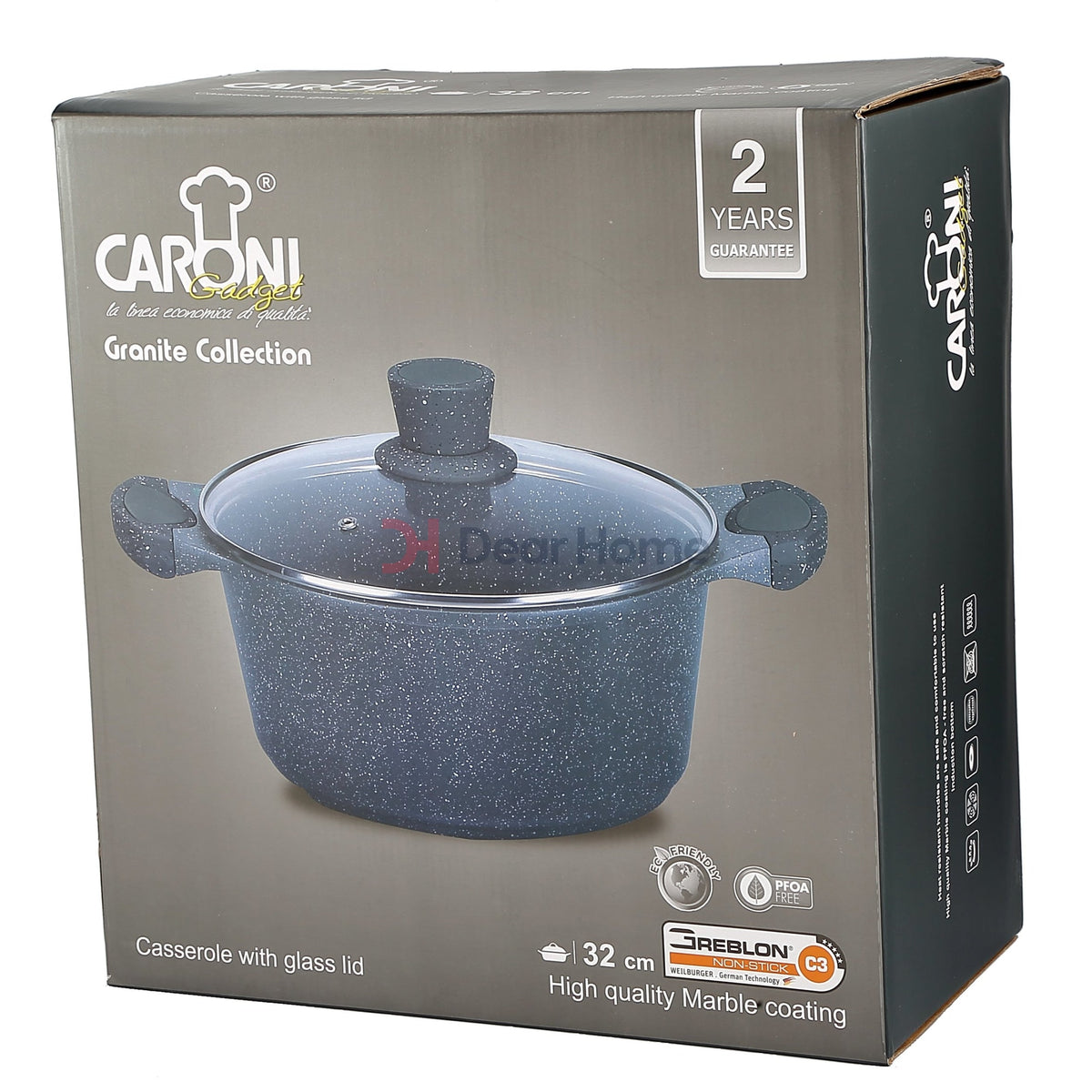 German Greblon Granite 32Cm Casserol