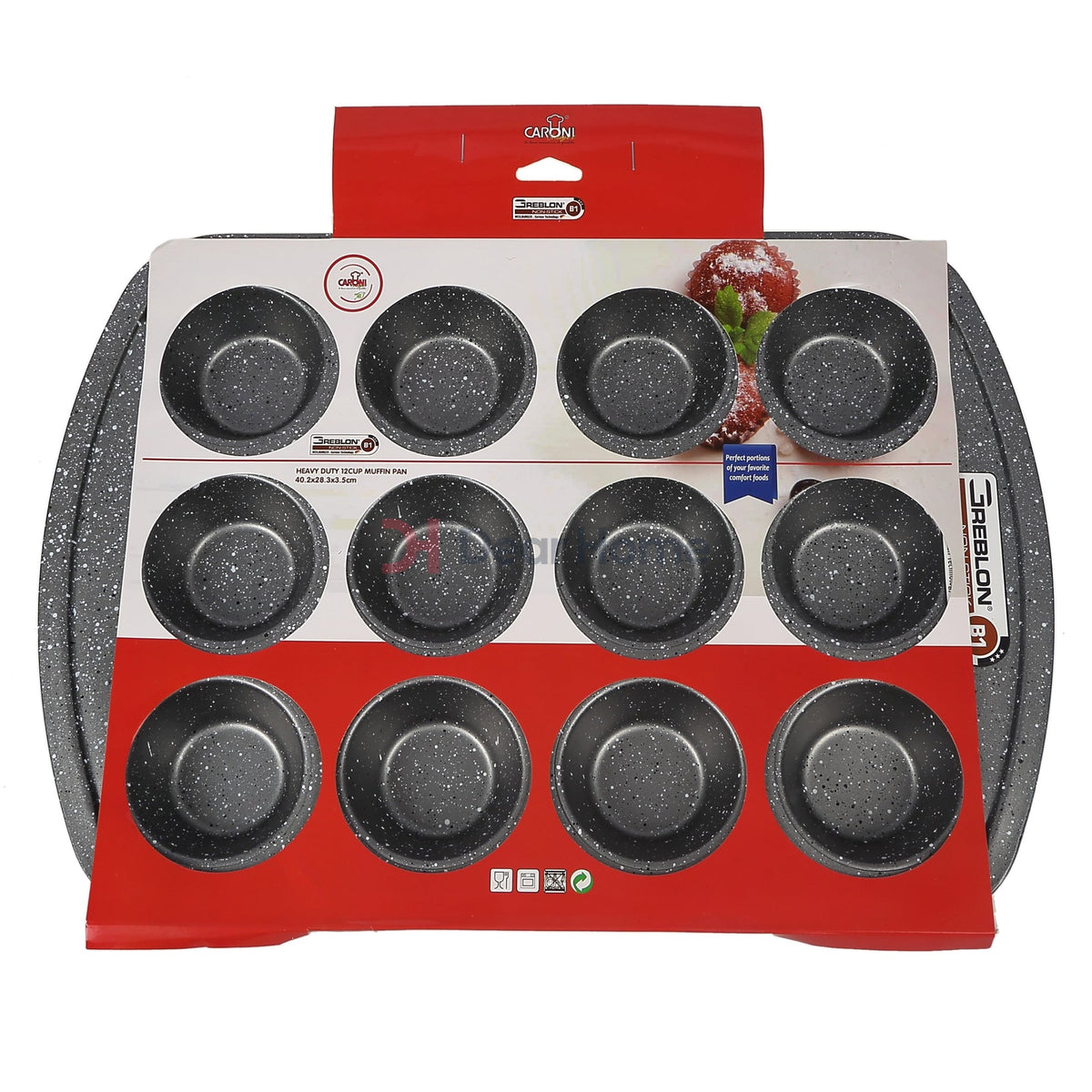 German Greblon Granite Muffin Pan