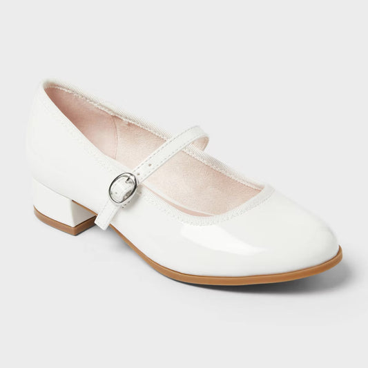 Cat & Jack Girl's White Avi Patent Dress Ballerina | Cat & Jack In Lebanon