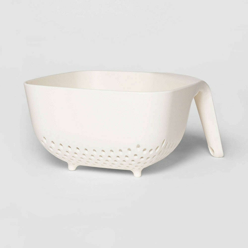 Plastic Square White Colander - Medaid International