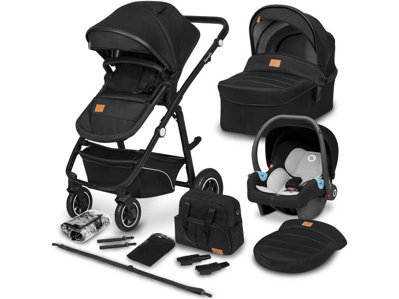 Lionelo - Bianka 3in1 Stroller - Black Onyx - Travel System