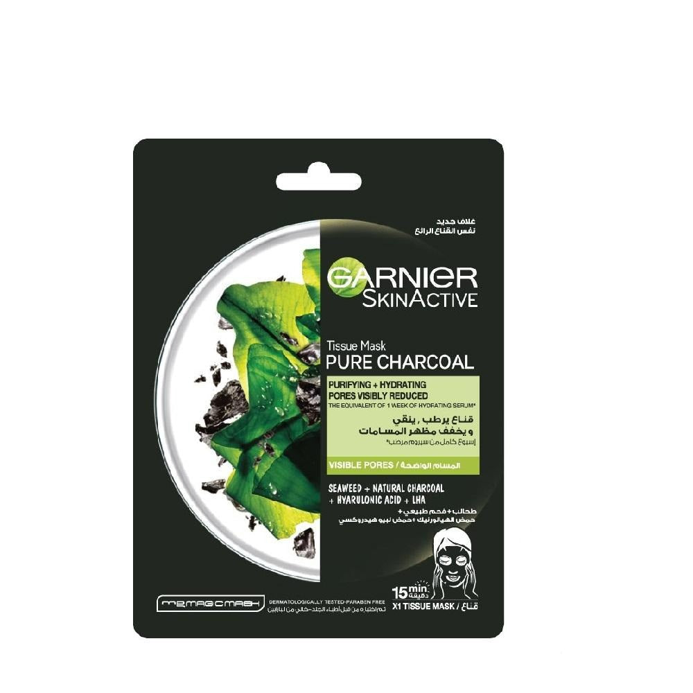 Garnier Charcoal and Algae Hydrating & Purifying  Tissue Mask