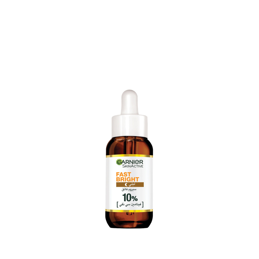 Garnier Fast Bright 10% Pure Vitamin C Brightening Overnight Serum - 30ml