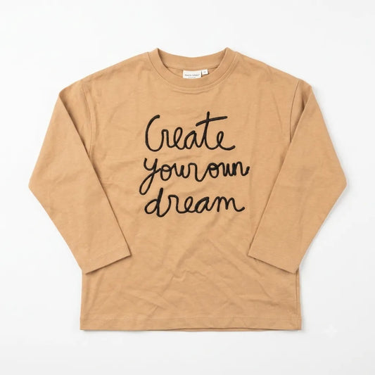 Zara Girl's Light Brown " Create Your Own Dream " Blouse   | Zara in Lebanon