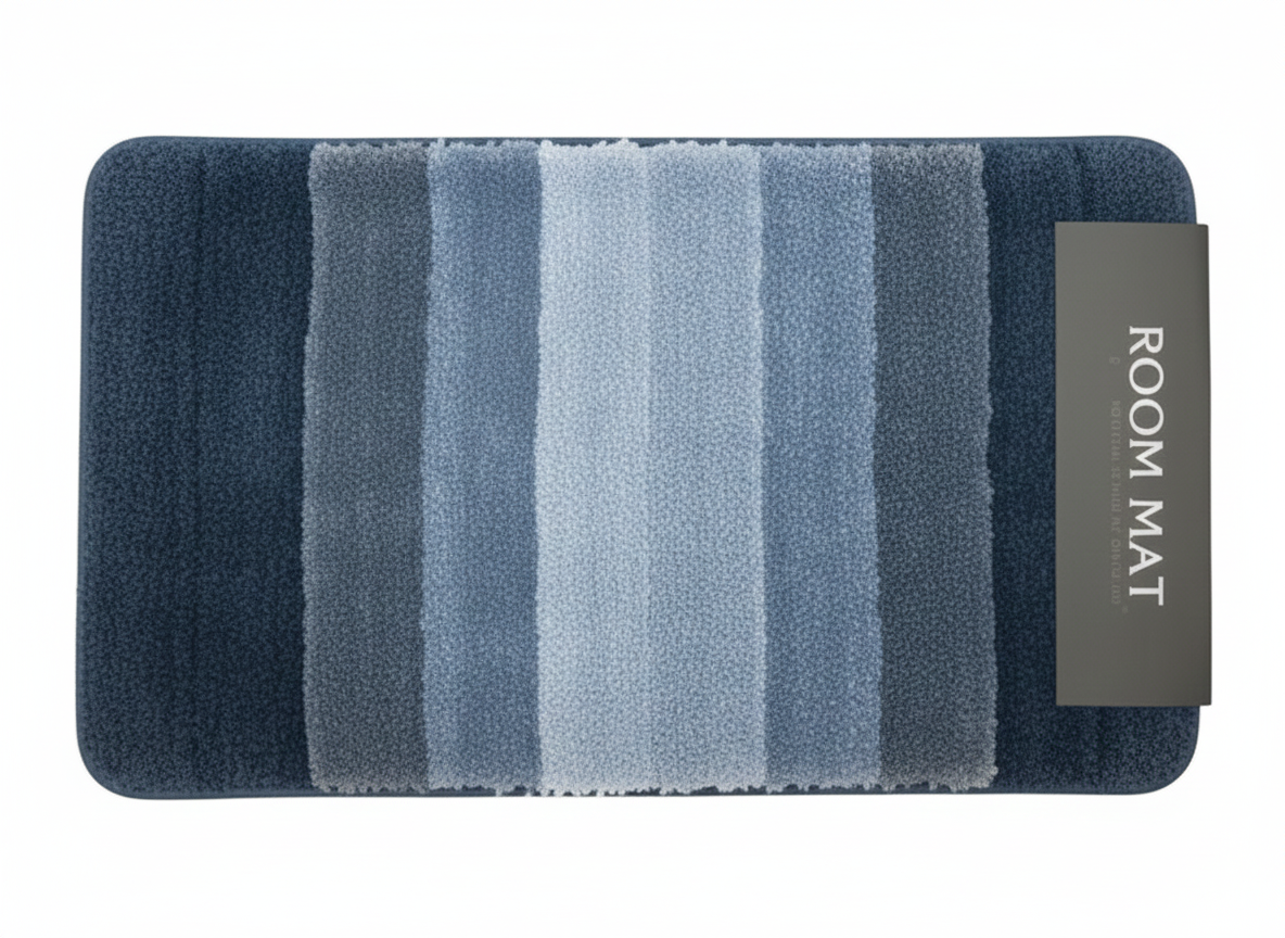 Soft touch fluffy microfiber floor mat 80 x 50 cm