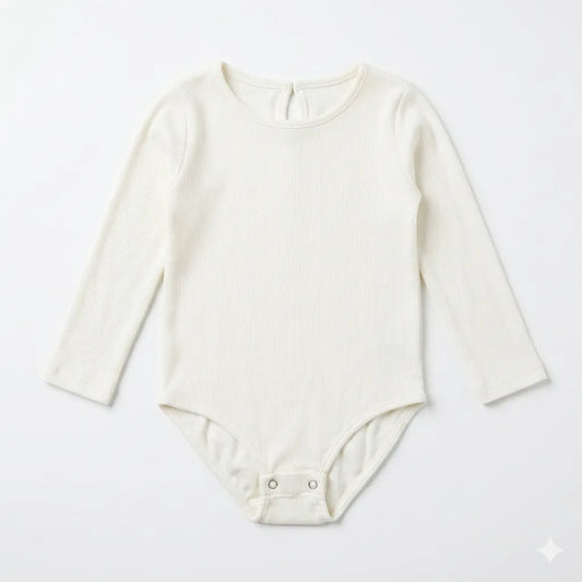 Zara Girl's White Long Sleeve Bodysuit  | Zara in Lebanon