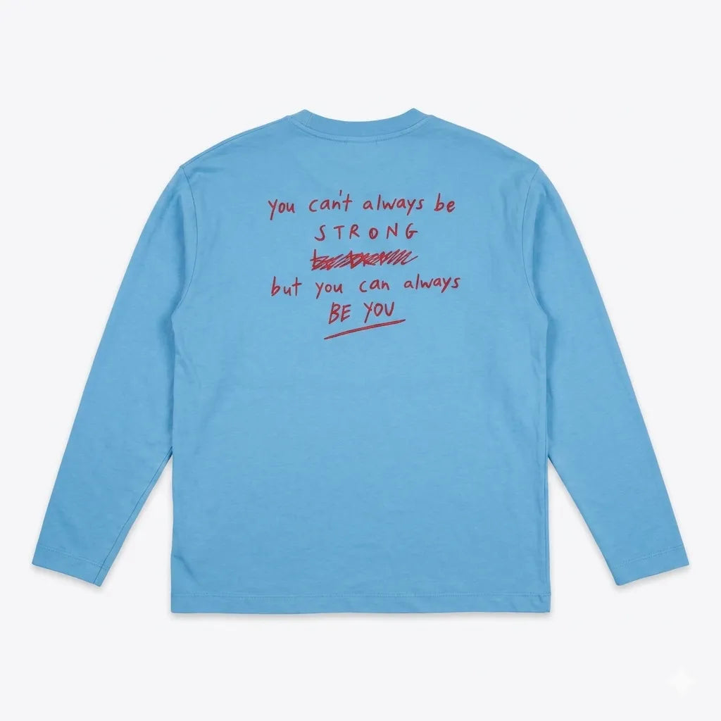 Zara Boy's Blue " Always Be You " Printed  Long Sleeve  Blouse | Zara in Lebanon