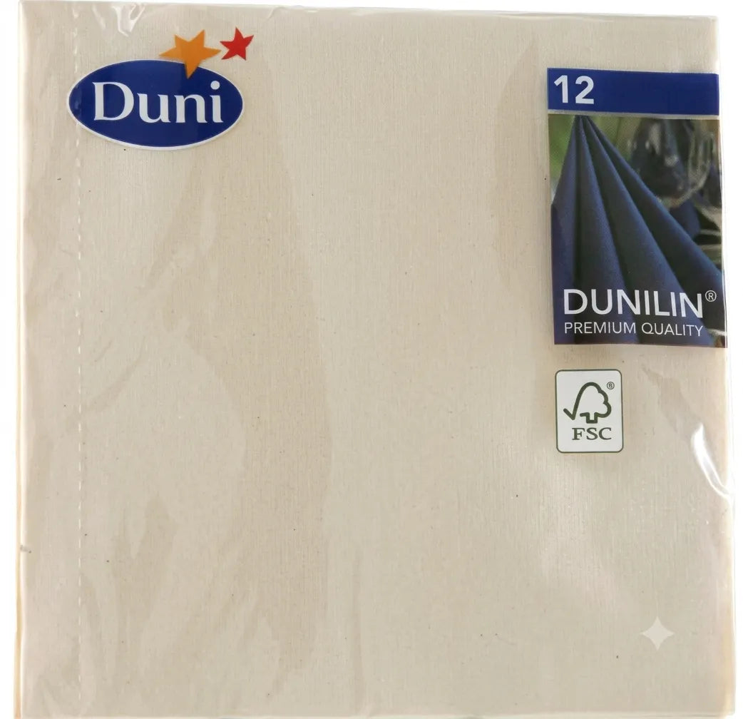 Duni White 40cm x40cm  12pc Paper  Napkins  | Duni in Lebanon