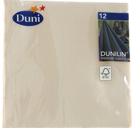 Duni White 40cm x40cm  12pc Paper  Napkins  | Duni in Lebanon