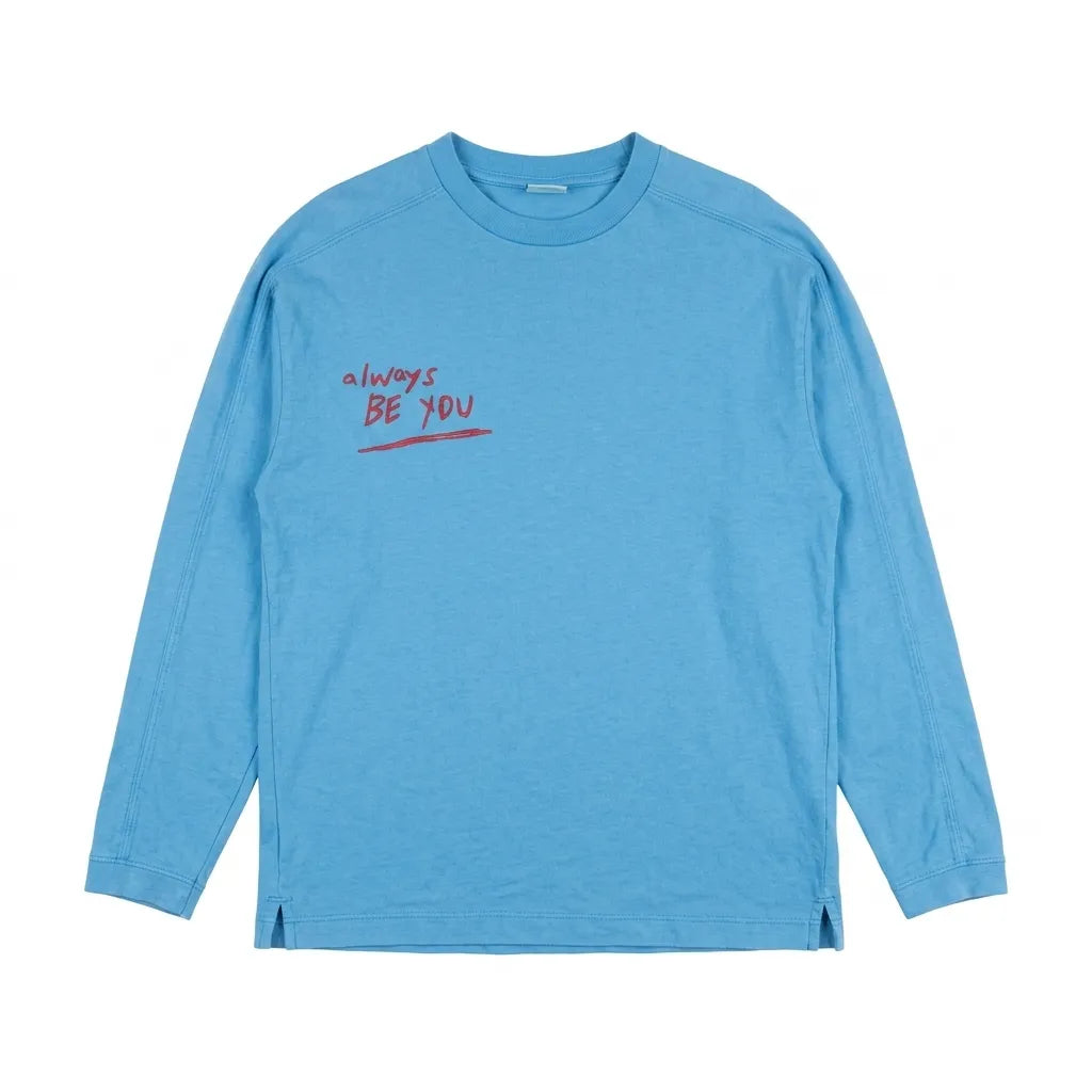 Zara Boy's Blue " Always Be You " Printed  Long Sleeve  Blouse | Zara in Lebanon