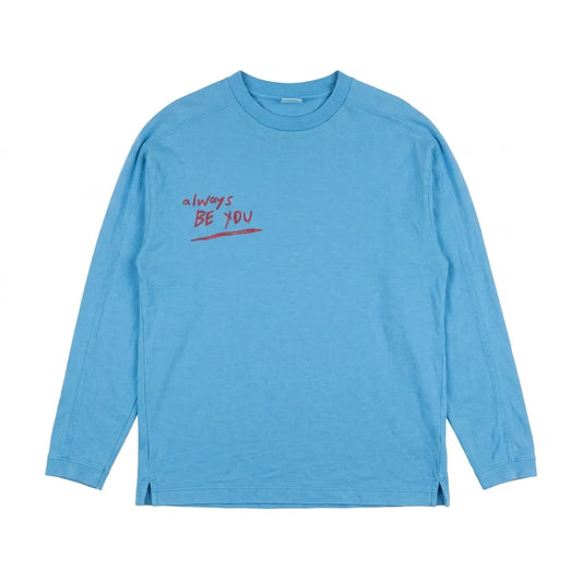 Zara Boy's Blue " Always Be You " Printed  Long Sleeve  Blouse | Zara in Lebanon
