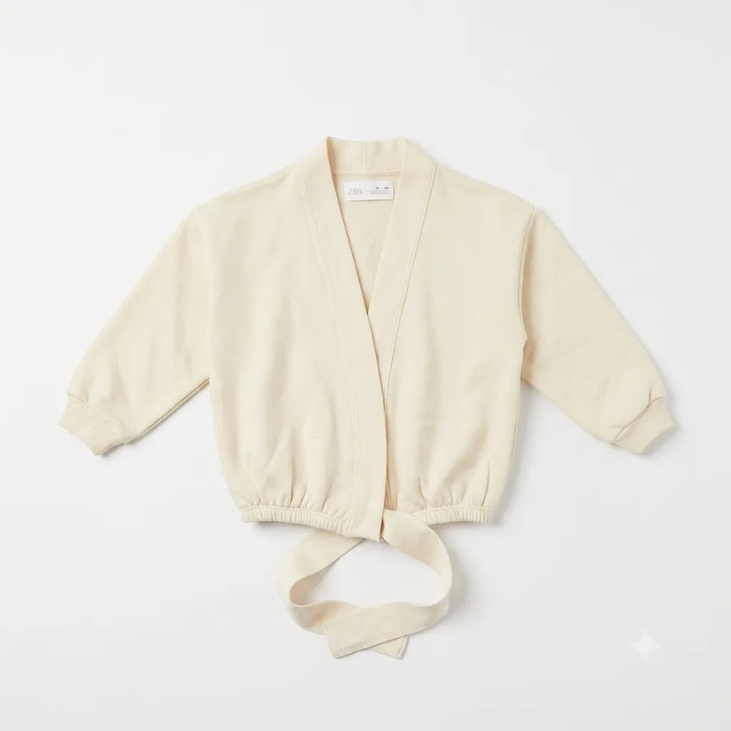 Zara Girl's Cream  Plain Cardigan | Zara in Lebanon